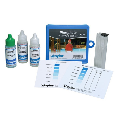 Taylor Color Card Comparator Low Phosphate 0-1,000 ppb Test Kit (K-1106)