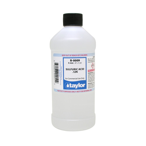 Taylor Sulfuric Acid .12N #9 - 16 Oz. Bottle (R-0009-E)