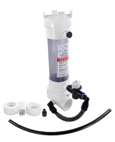 AquaStar ChemStar Clear In-line Automatic Chlorinator Tab Feeder, CH100CLR (CH100CLR)