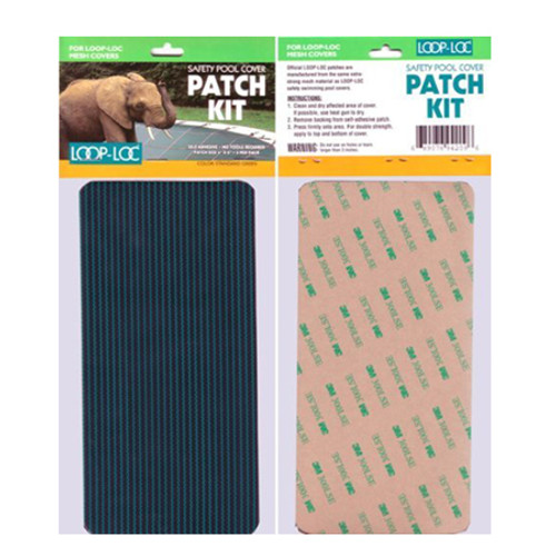 Loop-Loc 3-Pack of 4" x 8" Patches (Mesh Patch Green Self Adhesive) (LLMPK)
