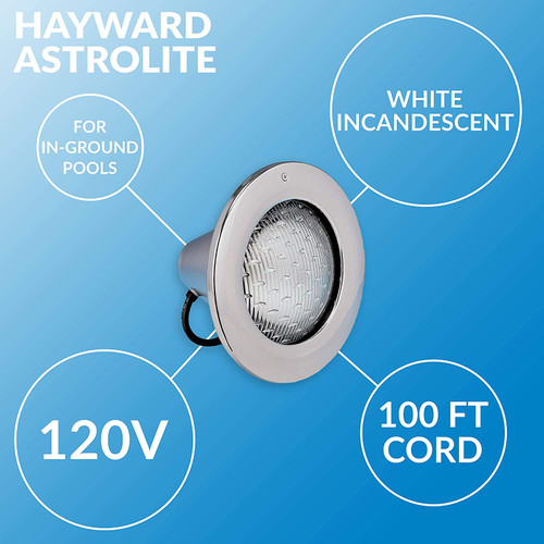 Hayward AstroLite 120V, 500W, 100' Cord with Stainless Steel Face