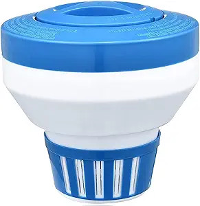 PoolStyle Deluxe Series Large Floating Chemical Feeder for 3" Tabs, K690BU