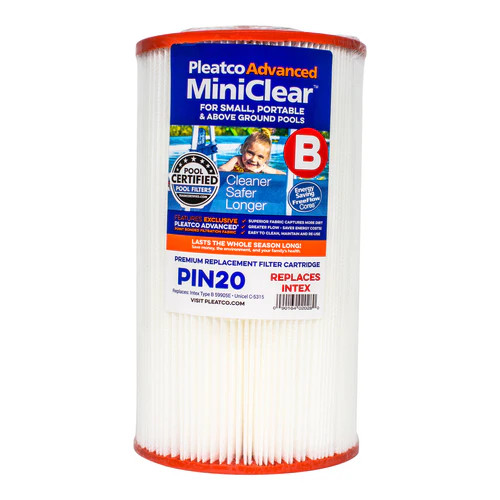 Super-Pro 5 7/8" Diameter 20 Sq/Ft Replacement Filter Cartridge, PIN20 SPG