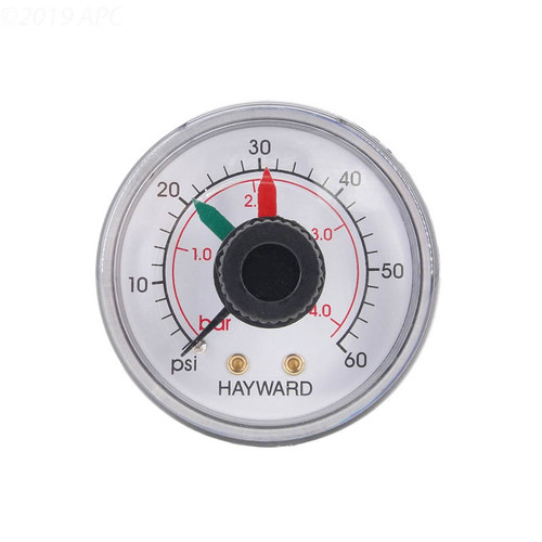  Hayward 1/4" Pressure Gauge 0-60 PSI With Dial, ECX2712B1