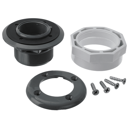 Hayward Inlet Fitting for Vinyl Pool Inlet/Outlet - 1-1/2 x 1-1/2 Inch FIP - Dark Gray SP1408DGR (HAY-25-7041)
