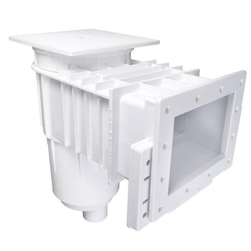 Custom Molded Products Fiberglass Skimmer,Regular Mouth, Square Lid, Gray, Solid #25160-011-101 (CTM-25-6001)