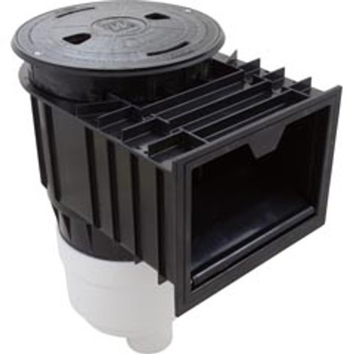 Waterway Renegade Gunite In-Ground Skimmer with Round Lid 2" Socket, Black, 540-6411 (WWP-25-1431)