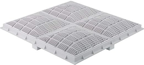 Waterway White 24" x 24" V Grate and Frame, 640-4760 V