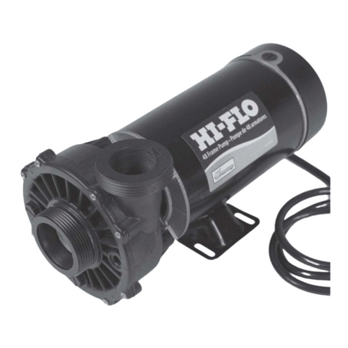 Waterway Hi Flo Spa Pump Single Speed 1.0HP 115V 48-Frame Side Discharge, 3410410-10 (WWP-10-3035)