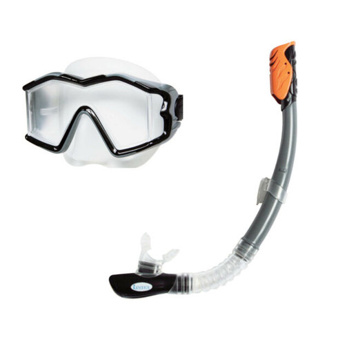 Intex Explorer Swim Pool Lake Mask Diving Goggles Snorkel Set 55961 (ITX-90-4640)