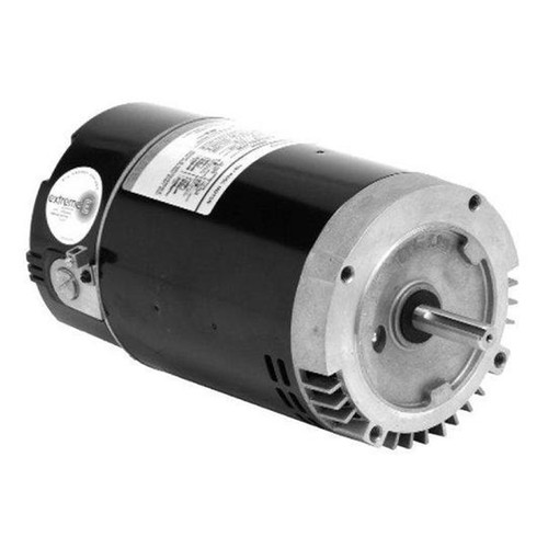Nidec Full Rated Square Flange Pool & Spa Motor with Timer 2-Speed 1 HP 230 V, ASB2982T (EMR-60-7236)