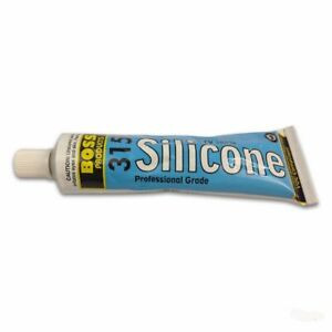 BOSS Silicone Sealant, Clear, 3 Oz Squeeze Tube, 142162 (BOS-60-3050)