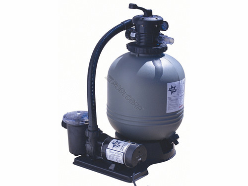 Waterway Plastics Blue Star 19" 1 HP 2 Speed Sand Pool Filter, BS5225320-6S (AG-PE-100007)