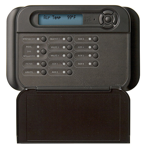 Hayward Pro Logic and Aqua Plus Wireless Wall Mount Display/Keypad Black, for use with PS-8 System, AQL2-WB-RF-PS-8 (GLD-30-0063)