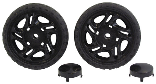 Aqua Products Wheel 6" Assembly, Black, Pack of 2, APS2670