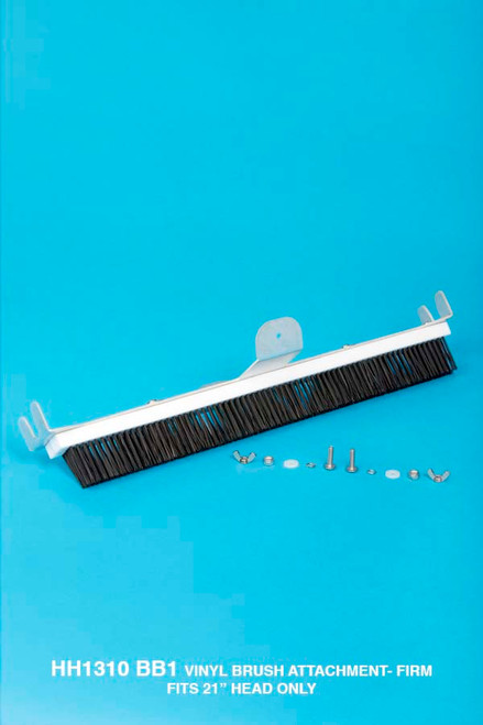 Hammer-Head Vinyl Brush Bracket w/ Black, Firm Bristles, HH1310BB1, (HPP-201-2022)