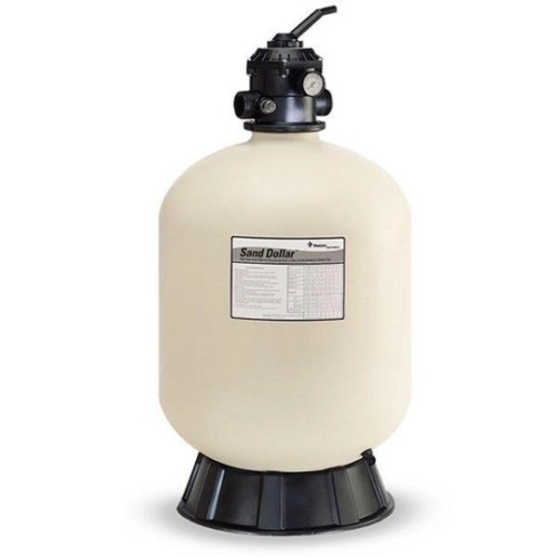 Pentair Sand Dollar SD60 22" Top Mount Sand Filter with Clamp Style 1.5" Multiport Backwash Valve, EC-145322 (PAC-05-0081)