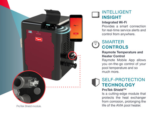 Raypak AVIA PR404AENC Natural Gas Pool Heater - Thumbnail 3