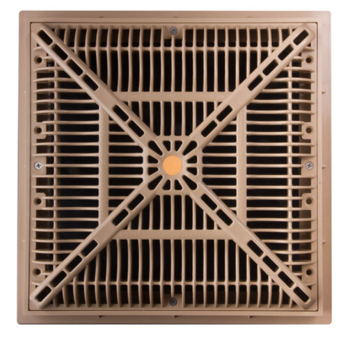 CMP 9"X 9" Tan Frame & Grate VGB Pool Drain, 25508-099-000L (CMP25508099000L)