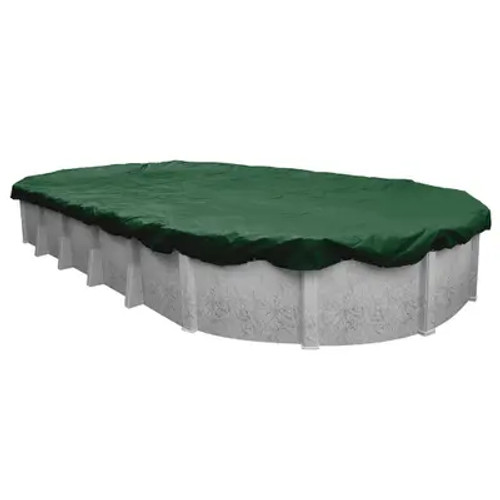 Cool Covers 12' x 24' Oval Winter Cover 8 Year Warrenty W 4' Overlap, 881628ABB