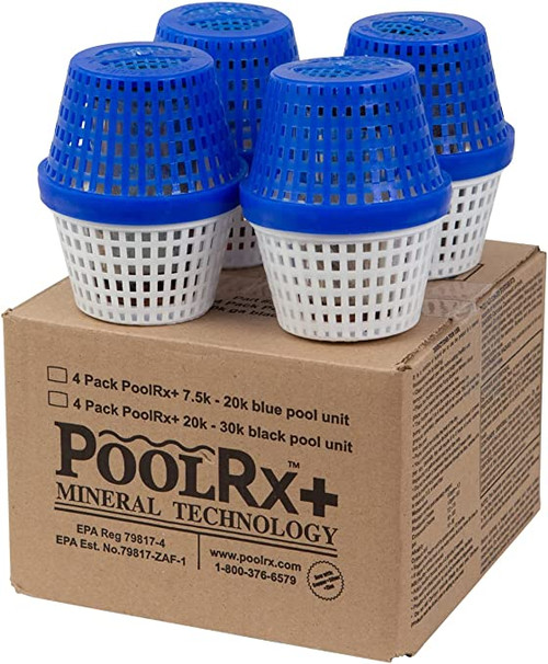 PoolRX+ Pool Unit 7.5K-20K Gallons, Pack of 4, Blue, 331067 (PRX-50-1067)