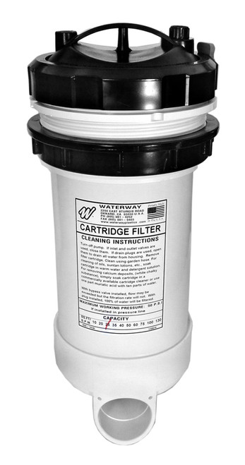 Waterway Top Load 2" Complete Filter with Bypass, 25 Sq/Ft, Black, 502-2510 (WWP-05-3002)