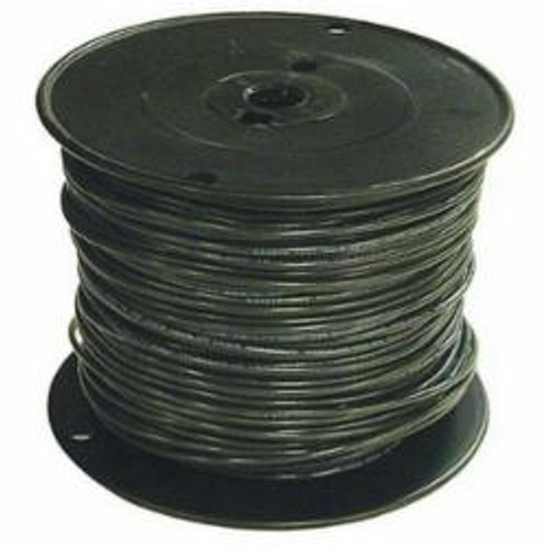 Southwire 12 AWG 6000" Solid THHN Copper Conductor 500' Black, 11587301 (GEP-57-9035)