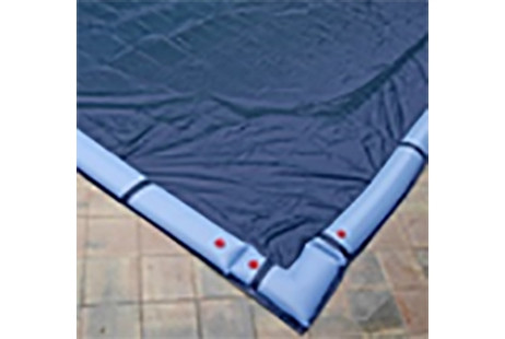 Cool Covers 16' x 24' Oval Blue/Black Winter Cover, 773555IGBLB