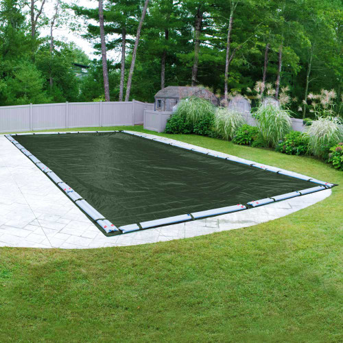 Swimline Supreme Guard Rectangular Left Step In-Ground Solid Pool Cover - Thumbnail 2