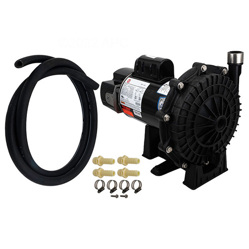 Waterway Universal Booster 48-Frame Pump with Connectors & Hose Kit .75 HP 115/230V 60Hz, 3810430-1PDA