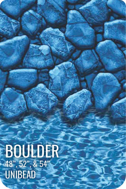 GLI Boulder Above Ground Unibead Liner 21' Round 52" Wall, 05-0021RD-BLD-UB-52