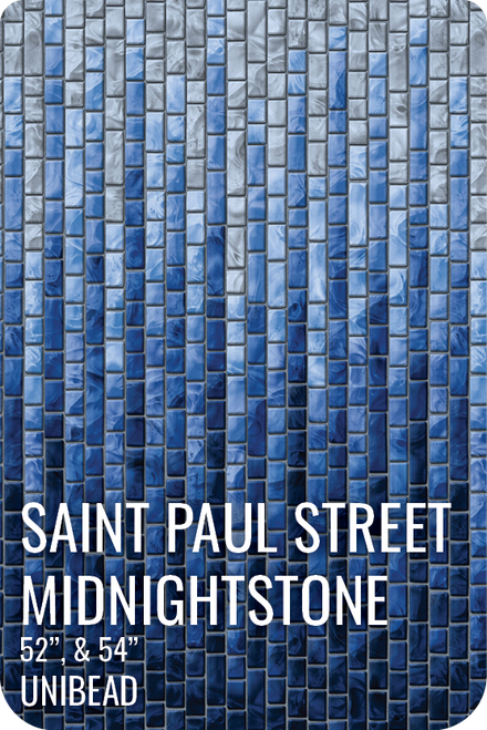 GLI Saint-Paul Street Midnight Stone Above Ground Unibead Liner 21' Round 54" Wall, 05-0021RD-SPS-UB-54