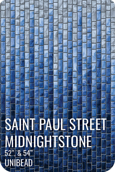 GLI Saint-Paul Street Midnight Stone Above Ground Unibead Liner 12' X 23' Oval 52" Wall, 05-1223OV-SPS-UB-52