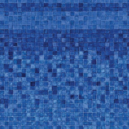 Latham Blue Denali/Mosaic Vinyl Overlap Above Ground Liner, 24" Round 54" Wall, LAHRB2400DN4BMX