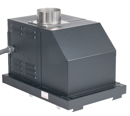 Raypak PolyTuf Textured Powder Coated/Cool Dark Gray Galvanized Steel Cabinet D-2 Power Vent Kit For Model 206A-268 Pool Heater 120 VAC, 010744