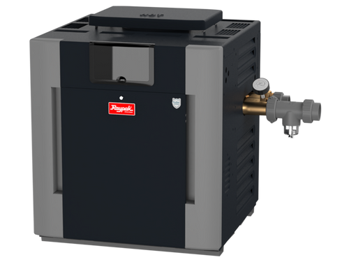 Raypak 407A Low NOx Digital Natural Gas ASME Heater 399 BTU with Bronze Headers and Cupro-Nickel Heat Exchanger, 017712 