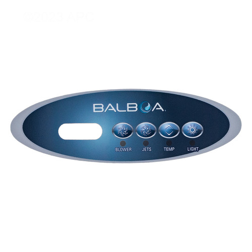 Balboa 4 Button Mini Oval Overlay for MVP240, 11520