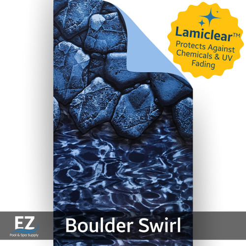 Swimline 15' x 30'Oval Boulder Swirl 52