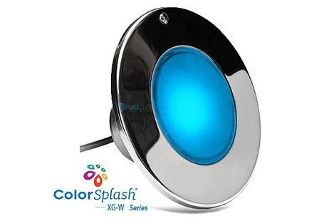 J&J Electronics ColorSplash XG-W 100 LED 120V Polished Spa Light with 100' Cord, 23012