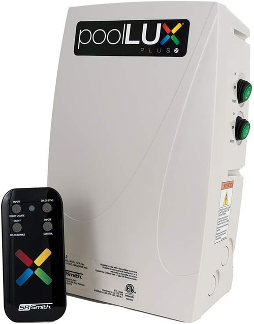 S.R. Smith 60W Dual Transformer poolLUX Plus2 LED Light Control with Remote, PLX-PL2