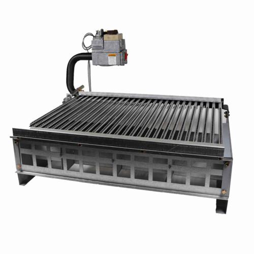 Raypak 406A STG Burner Tray with Natural Gas Valve, 010402F