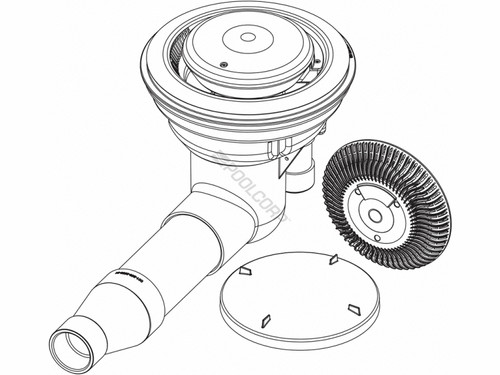  Paramount Light Gray MDX-R3 Adjustable Debris Drain with Cap, 004262224008