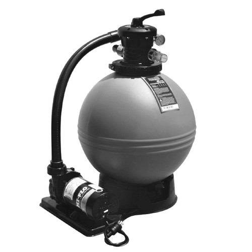 Waterway 16" Clearwater Sand Filter with 1 HP Hi-Flo Pump 115V, 3' TL Cord, 520-5200-3S