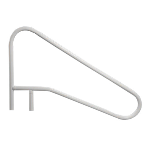 Saftron 54" x 32" Gray 3-Bend Cross-Braced Return-to-Deck Slope in Water Handrail, CBRTD-354-G