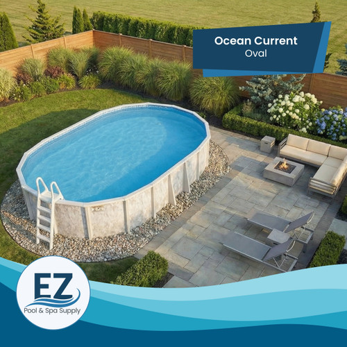 Ocean Current Above Ground Pool - Oval