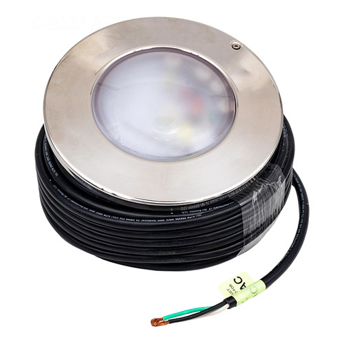 J&J Electronics ColorSplash XG-W 500 LED 12V 58W Polished Pool Light with 100' Cord, 23008