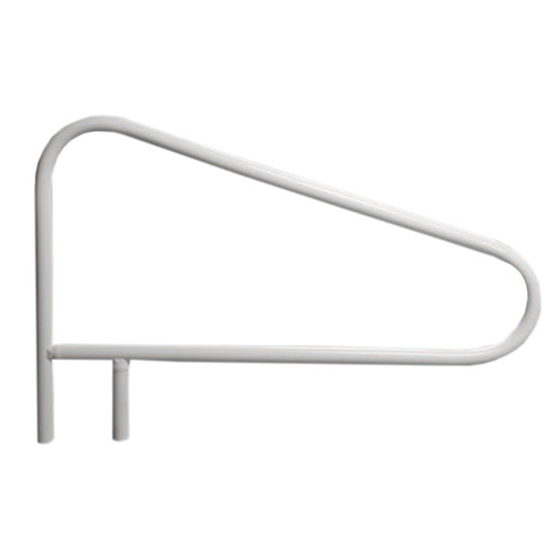 Saftron 52" x 32" Gray 3-Bend Cross-Braced Return-to-Deck Bend Above Water Handrail, CBRTD-352-G