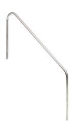 S.R. Smith 4' Stainless Steel 2 Bend Deck to Stair Handrail, 2HR-6-049