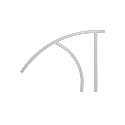 Saftron 44" x 36" Gray Triton Series Return-to-Deck Handrail, TRTD-144-G