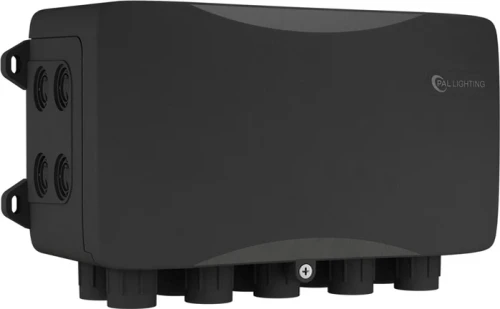 PAL Multi-Color Eight Zone DMX Transformer No Remote 500W 24VDC, No Remote, 64-PCR-3DMX-500-8Z